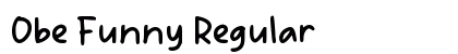 Obe Funny Regular preview