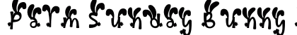 Palm Sunday Bunny Regular (OpenType) Font Preview