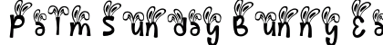 Palm Sunday Bunny Ear Regular (OpenType) Font Preview