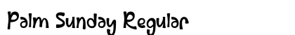 Palm Sunday Regular (OpenType) Font Preview
