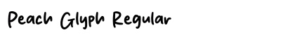 Peach Glyph Regular preview