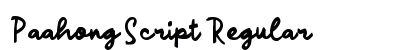 Paahong Script Regular preview