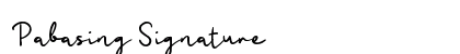 Pabasing Signature preview