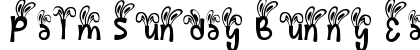 Palm Sunday Bunny Ear Regular Font Preview