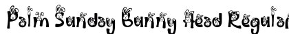 Palm Sunday Bunny Head Regular Font Preview