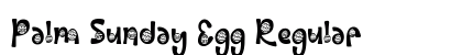 Palm Sunday Egg Regular Font Preview