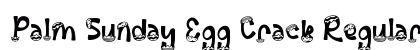 Palm Sunday Egg Crack Regular Font Preview