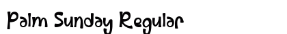 Palm Sunday Regular Font Preview