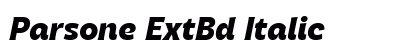 Parsone ExtBd Italic preview