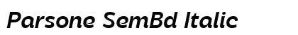 Parsone SemBd Italic preview