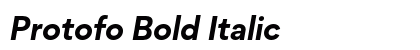 Protofo Bold Italic preview Protofo Bold Italic preview