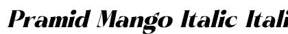 Pramid Mango Italic preview Pramid Mango Italic preview
