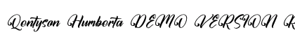 Qentyson Humberta DEMO VERSION Regular preview Qentyson Humberta DEMO VERSION Regular preview