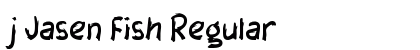 j Jasen Fish Regular Font Preview
