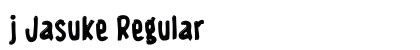 j Jasuke Regular Font Preview