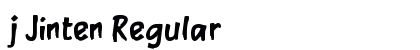 j Jinten Regular Font Preview