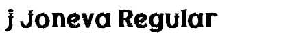 j Joneva Regular Font Preview