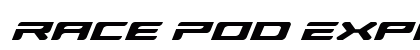 Race Pod Expanded Italic Regular Font Preview Race Pod Expanded Italic Regular Font Preview