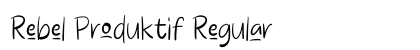 Rebel Produktif Regular preview Rebel Produktif Regular preview
