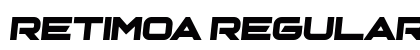 Retimoa Regular preview Retimoa Regular preview