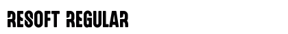 Resoft Regular preview