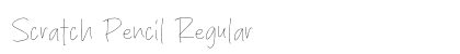 Scratch Pencil Regular (OpenType) Font Preview