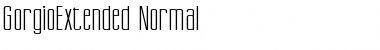 GorgioExtended Normal Font