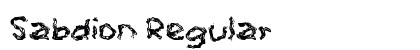 Sabdion Regular Font Preview