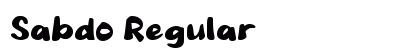 Sabdo Regular Font Preview