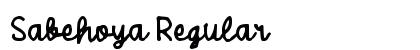 Sabehoya Regular Font Preview