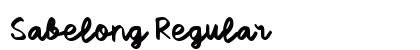 Sabelong Regular Font Preview