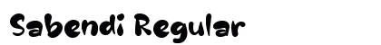Sabendi Regular Font Preview