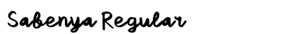 Sabenya Regular Font Preview