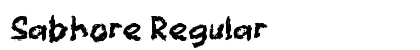Sabhore Regular Font Preview