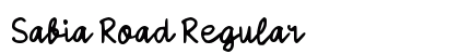 Sabia Road Regular Font Preview