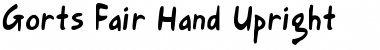 Download Gort's Fair Hand Upright Font