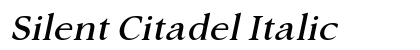 Silent Citadel Italic Preview
