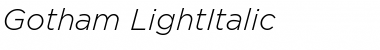 Gotham Light Italic Font