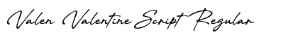 Valen Valentine Script Regular preview