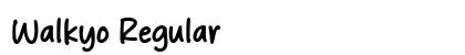 Walkyo Regular preview