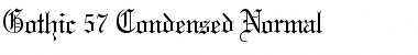 Gothic 57 Condensed Font