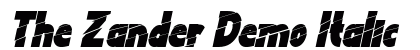 The Zander Demo Italic preview