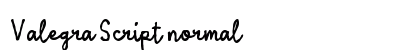 Valegra Script normal preview