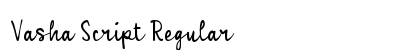 Vasha Script Regular preview