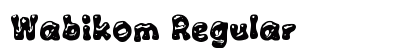 Wabikom Regular Font Preview Wabikom Regular Font Preview