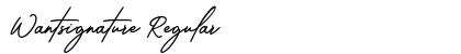 Wantsignature Regular Preview