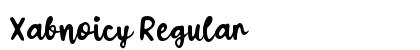 Xabnoicy Regular Font Preview