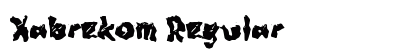 Xabrekom Regular Font Preview