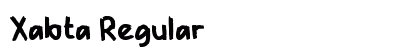 Xabta Regular Font Preview