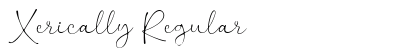 Xerically Regular Font Preview Xerically Regular Font Preview